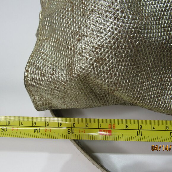 Michael Michael Kors Metallic Gold Chain Medium Crossbody Bag - Picture 9 of 10